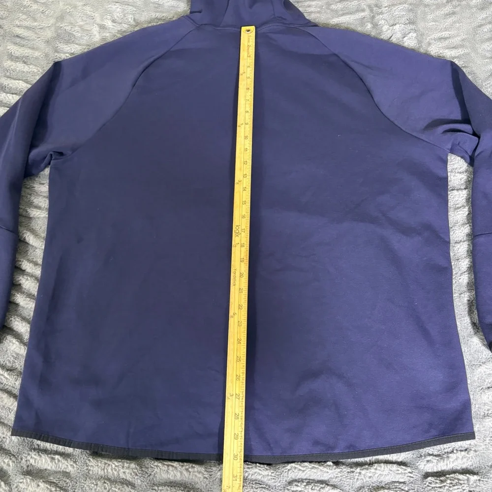 Under Armour Kent State Football Full Zip Hoodie Navy Blue Mens 2XL Jacket AQ649